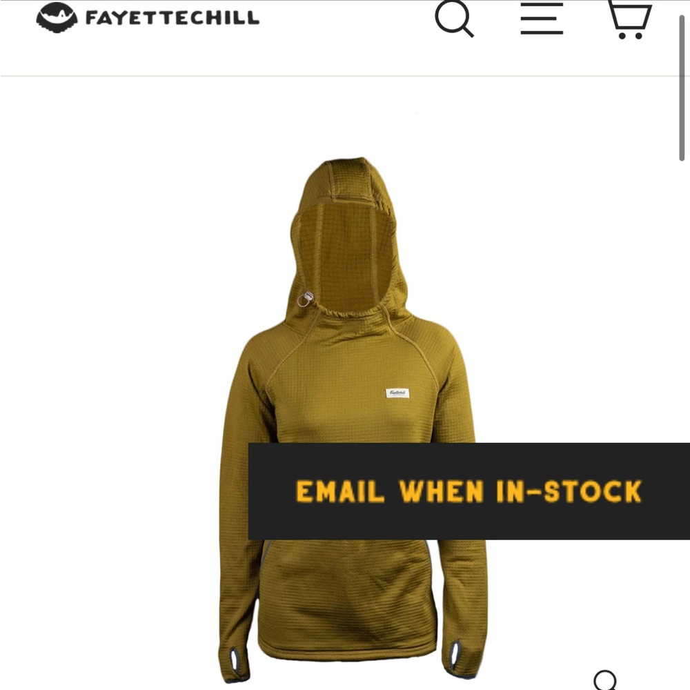 Fayettchill women’s medium Leah hoodie “Curry”